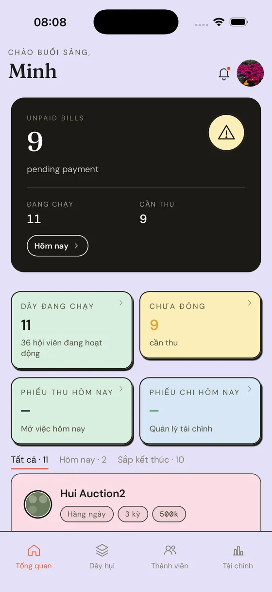 Sổ nợ & Nhắc nợ tự động